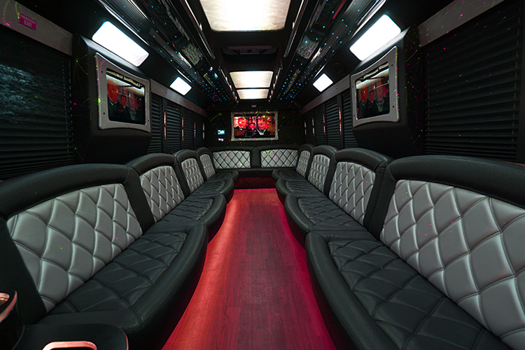 Limousine buses for big groups