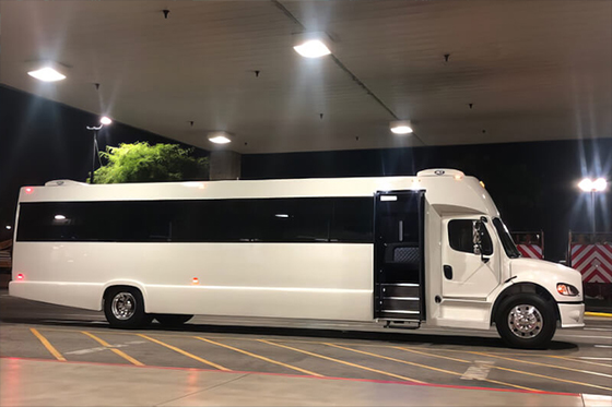 43-passenger party bus rental