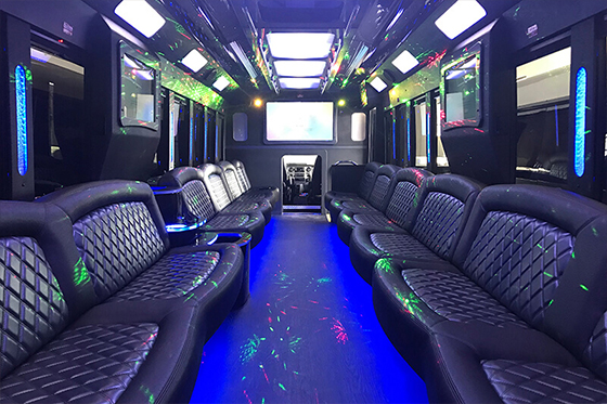 Huge party bus in Richmond